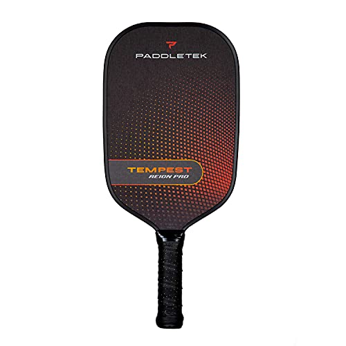 Paddletek Tempest Reign Pro Pickleball Paddle, Powerful Performance Paddle, Standard Grip – Red