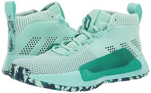 adidas Men's Dame 5, Clear Mint Marine/Legend Ink, 7 M US