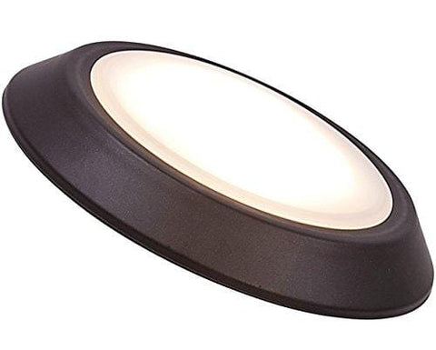 New Round Flush Mount Thin Ceiling Light |  LED Disc Shaped Thinnest Round Dimmable Lighting Fixture | Direct Wire Lights | No Drywall Work Required | 3000K Bright White | 5.5" Oiled Bronze