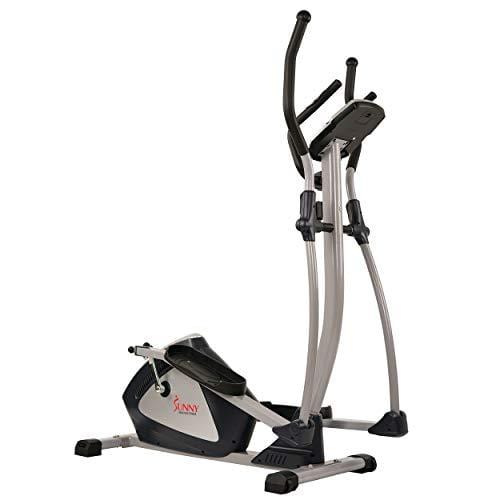Sunny Health & Fitness Magnetic Elliptical Trainer Elliptical Machine w/  LCD Monitor and Heart Rate Monitoring - Endurance Zone - SF-E3804