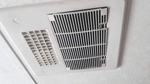 iFJF RV A/C Ducted Air Grille Duo-Therm Air Conditioner Grille Replace for The Dometic #3104928.019 with Air Filter pad Assembly - Polar White.
