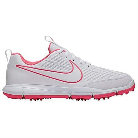 Nike Explorer 2 Spikeless Golf Shoes 2018 Women White/White/Sunset Pulse Medium 6