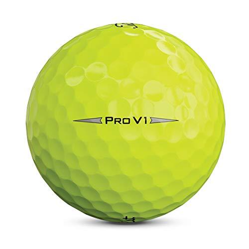Titleist Pro V1 Golf Balls, Yellow, Standard Play Numbers (1-4), One Dozen