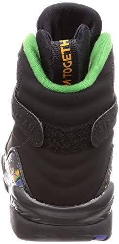Jordan 8 Retro Men's Shoes Black/Light Concord/Aloe Verde Noir 305381-004 (9 D(M) US)