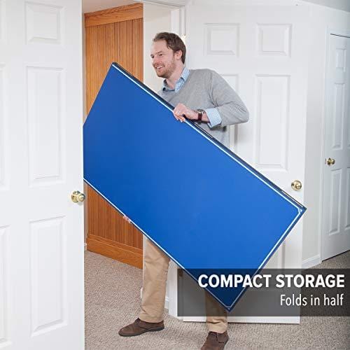 JOOLA Tetra - 4 Piece Ping Pong Table Top for Pool Table - Includes Ping Pong Net Set - Full Size Table Tennis Conversion Top for Billiard Tables - Easy Assembly & Compact Storage - Incl. Foam Backing