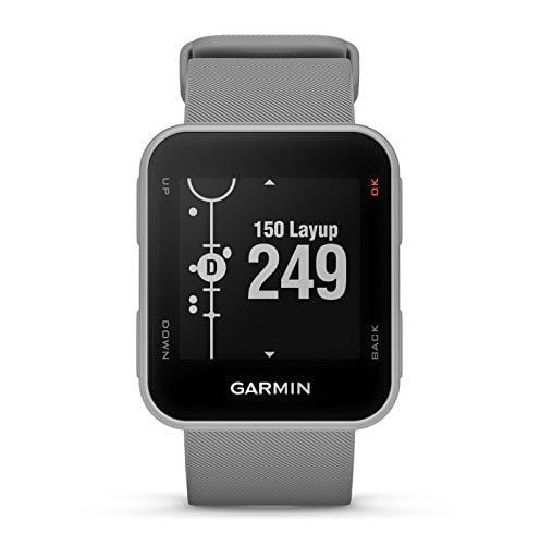 Garmin Approach S10 (Powder Gray) Golf GPS Watch Power Bundle | Includes HD Screen Protectors & PlayBetter Portable Charger | 40,000 Pre-Loaded Worldwide Courses, Simple Golf GPS Watch