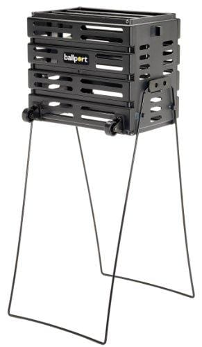 Tourna Ballport Deluxe Tennis Ball Hopper with Wheels - Holds 80 Balls - Ultra Pickleball