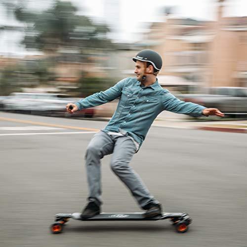 Evolve Skateboards – Carbon GT Street and All-Terrain Electric Longboard Skateboard – 31 Mile Range – 26 mph Top Speed –Digital LCD Screen Remote Control – Lithium-Ion Battery