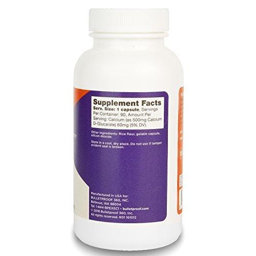 Bulletproof Calcium D-Glucarate, Aids Healthy Hormone Metabolism (90 Vegetable Capsules)