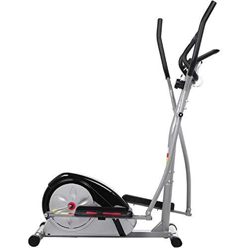Fast 88 Portable Elliptical Machine Fitness Workout Cardio Training Machine, Magnetic Control Mute Elliptical Trainer with LCD Monitor,Top Levels Elliptical Machine Trainer (Grey)