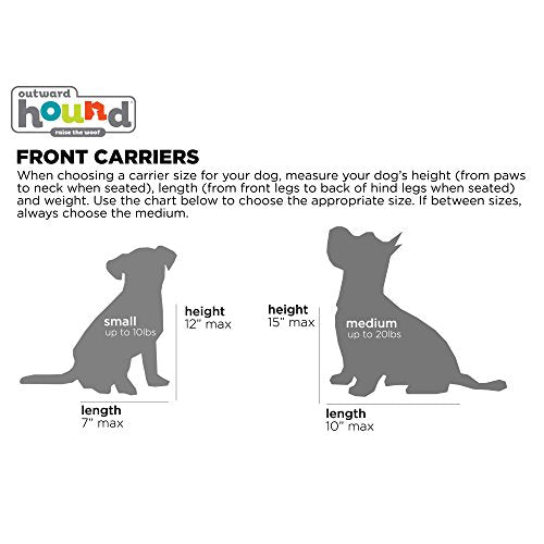 Outward Hound PoochPouch Front Carrier for Dogs, Medium, Grey