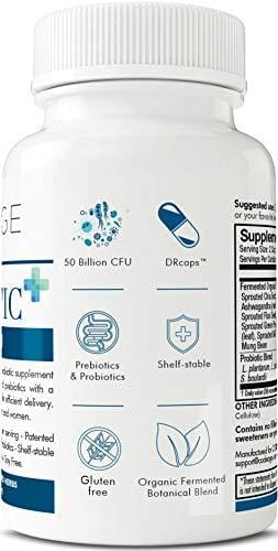 SBO Probiotics + Prebiotics Supplement, 90 Capsules - 50 Billion CFUs per Serving, Soil-Based Organisms - Patented Delay Release, Shelf Stable Probiotic Supplement - Probiotics for Women & Men