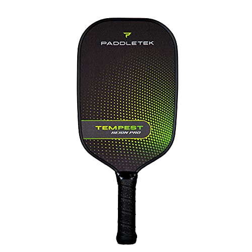 Paddletek Tempest Reign Pro Pickleball Paddle, Powerful Performance Paddle, Standard Grip – Green