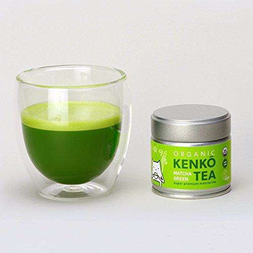 KENKO Matcha Green Tea Powder [USDA Organic] Ceremonial Grade - Japanese, Green, 30g (1oz)