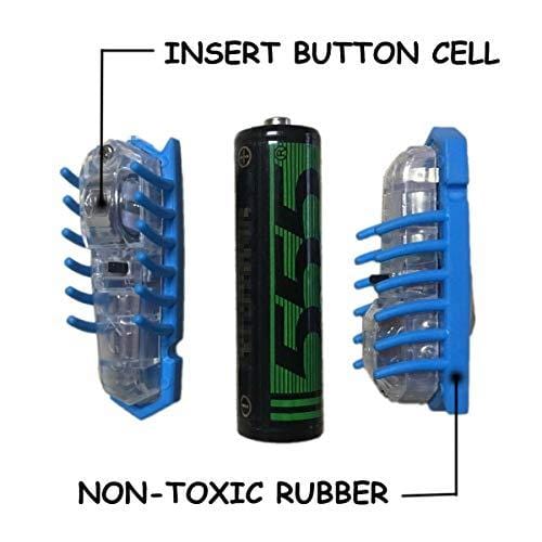 OUZIFISH Nano Robot Bug Cat Toys 2-Pack Electronic Interactive Toy Navigates Around Corner Keeps Indoor Cat Chasing Hunting, Battery Included - Plays Like a Real Bug