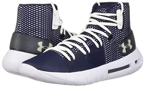 Under Armour Men's Drive 5 Basketball Shoe, Midnight Navy (401)/White, 8