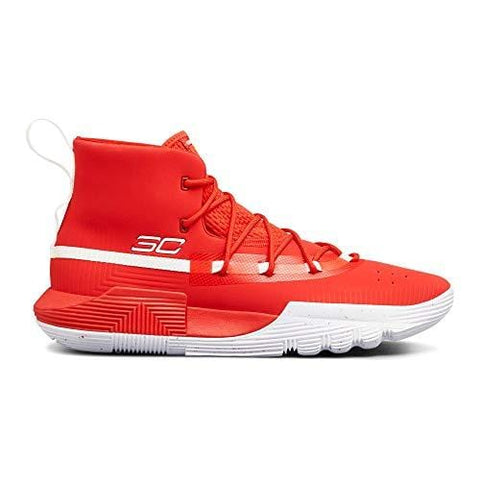 Under Armour Men's SC 3ZER0 II Basketball Shoe, Red (600)/White, 11