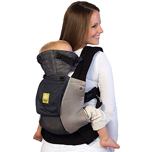 LÍLLÉbaby Complete Airflow Six-Position Baby Carrier, Charcoal/Silver