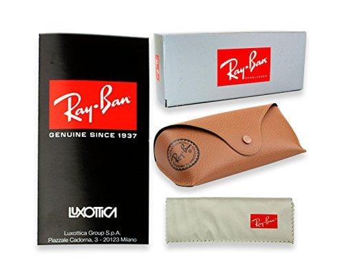 Ray-Ban RB2132 (945/57) Honey/Crystal Brown Polarized 55mm Sunglasses Bundle with original case, cloth, booklet and accessories (6 items)