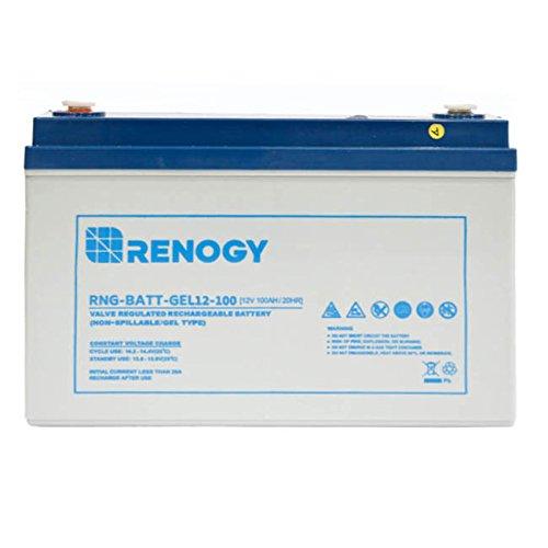 Renogy 12V 100Ah Rechargeable Deep Cycle Pure Gel Battery