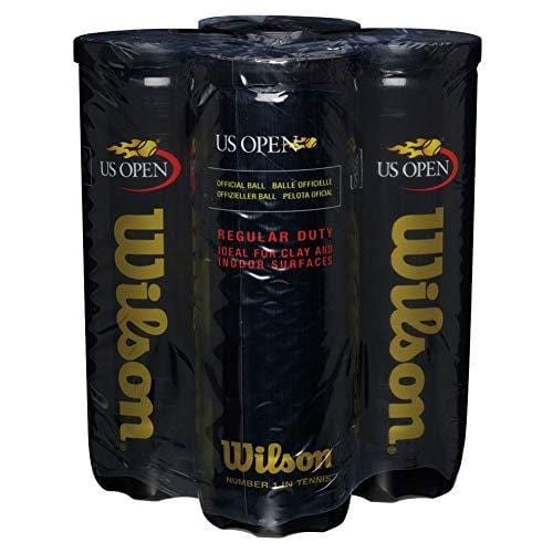 Wilson US Open Regular Duty Tennis Ball (4-Pack), Yellow