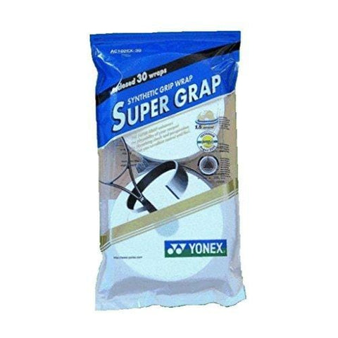 Yonex Super Grap 30 Overgrip - Tennis, Badminton, Squash - White