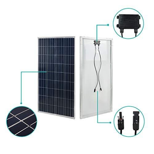 ECO LLC 1800W Home Grid Tie Solar Kit 12pcs 150W Solar Panel & 2000W Power Inverter Charging AC 110V