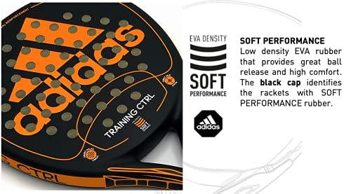 Adidas Paddle Tennis Racket Training CTRL Fiber Glass with Eva Soft Performance Padel Raquet Pop Tennis Paddle Pickleball Beach Tennis (Set of 2)