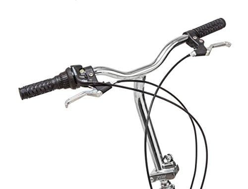 Schwinn Loop Folding Bicycle, Featuring Front and Rear Fenders, Rear Carry Rack, and Kickstand with 7-Speed Drivetrain, Includes Nylon Carrying Bag, 20-Inch Wheels, White