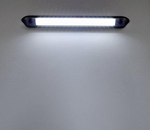 Dream Lighting 12 Volt Auto Waterproof Awning Lights/Cool White RV Exterior LED Lighting for Marine Boat Camper Trailer and Motorhome 9.84 inch Black Shell Pack of 2