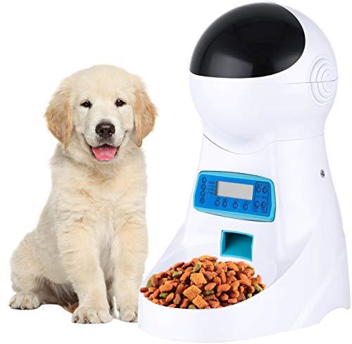 JOYTOOL Automatic Cat Feeder Pet Dog Food Dispenser Feeder For Small Medium Large Cat Dog-4 Meal Timer Programmable Voice Recorder Portion Control