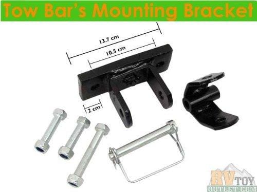 Universal Tow Bar Adjustable Mount Tow Bar Tow Kit with Magnetic Tow Lights