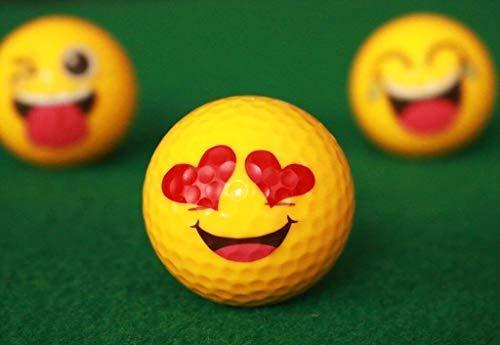 Emoji Golf Balls Deluxe Gift - Golf Gifts for Men & Women - Gag Gift for The Golf Fan who has Everything Deluxe (14 Golf Balls, Fun)
