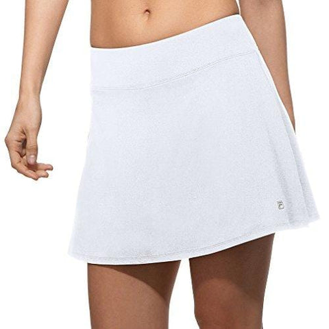 Fila Women's Core Flare 15'' Tennis Skorts, White, M