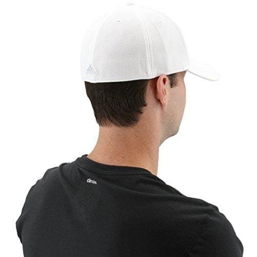 adidas Men's Release Stretch Fit Structured Cap, White/Clear Grey, Large/X-Large