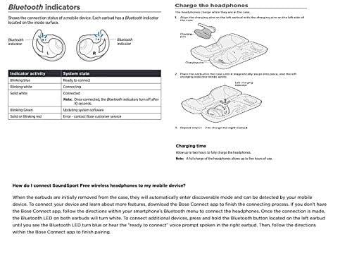 Bose SoundSport Free Truly Wireless Sport Headphones - Midnight Blue / Citron