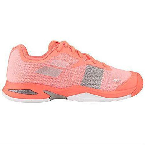 Babolat Junior Jet All Court Tennis Shoes, Fandango/Fluo Pink (Kids' Size 3)
