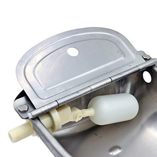 Stainless Steel Automatic Waterer Bowl Horse Cattle Goat Sheep Pig Dog Float Valve Water Trough Farm Supplies Livestocktool
