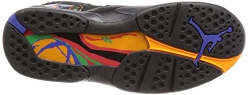 Jordan 8 Retro Men's Shoes Black/Light Concord/Aloe Verde Noir 305381-004 (9 D(M) US)