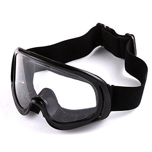 1Storm Adult Motocross Helmet BMX MX ATV Dirt Bike Helmet Racing Style Glossy White; + Goggles + Skeleton Black Glove Bundle