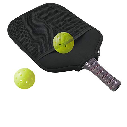 Cosmos Pack of 2 Neoprene Pickleball Paddle Cover Pickleball Racket Sleeve (Black Color)