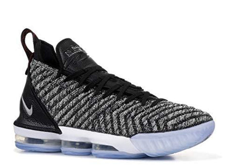 Nike Men's Lebron 16 Black/White/Grey Mesh Basketball Shoes 11 M US
