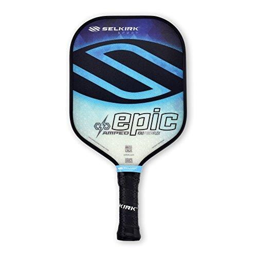 Selkirk Amped Pickleball Paddle - USAPA Approved - X5 Polypropylene Core - FiberFlex Fiberglass Face - 5 Sizes: Epic, S2, Omni, Maxima, and INVIKTA (Epic Midweight - Sapphire Blue)