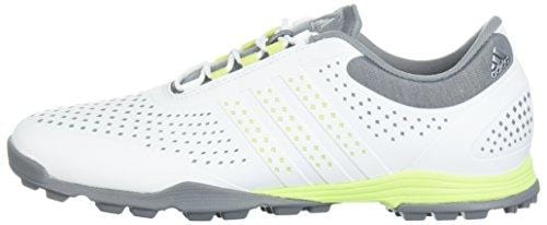 adidas Women's Adipure Sport Golf Shoe, White/Semi Frozen Yellow/Grey, 8.5 Medium US [product _type] adidas - Ultra Pickleball - The Pickleball Paddle MegaStore
