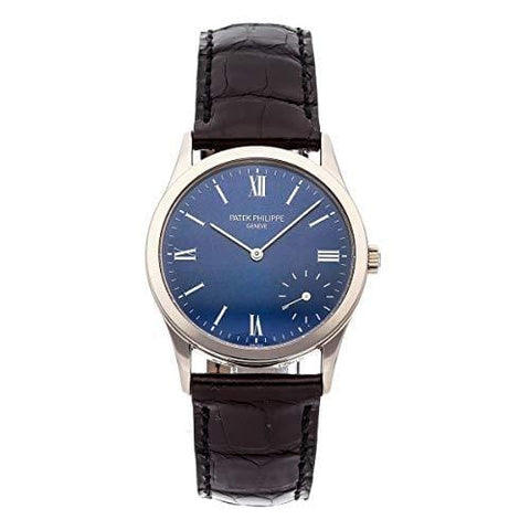 Patek Philippe Calatrava Mechanical (Automatic) Blue Dial Mens Watch 5026G-015 (Certified Pre-Owned)