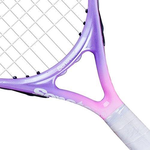 Senston 19" Junior Tennis Racquet for Kids Children Boys Girls Tennis Rackets with Racket Cover Pink with Cover Tennis Overgrip Vibration Damper