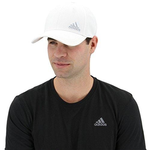 adidas Men's Release Stretch Fit Structured Cap, White/Clear Grey, Large/X-Large