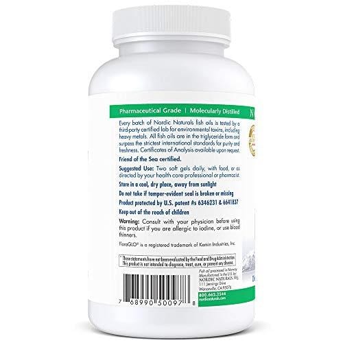 Nordic Naturals ProDHA Eye - Fish Oil, 360 mg EPA, 845 mg DHA, 20 mg FloraGLO Lutein, 4 mg Zeaxanthin, Support for Neurological Function and Long-Term Eye Health*, 120 Soft Gels