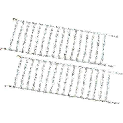 OakTen Set of Two Snow Tire Chains for Lawn Tractor Snowblowers Repl Husqvarna 954 05 02-03, 954050203 (20"x8.00"x8")