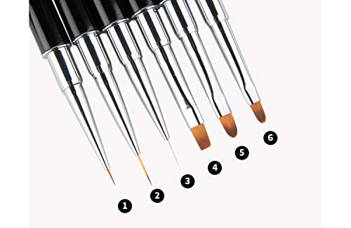 12 Pcs 3D 8g Gel Nail Art Painting Gel Designs Painting Drawing Gel Soak Off UV LED Manicure with Brush Set